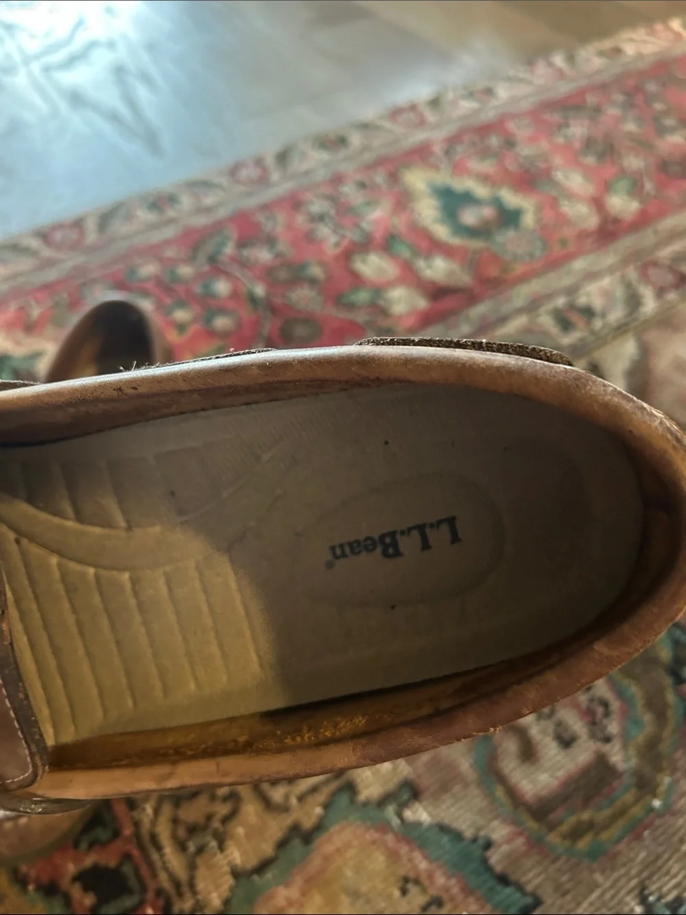 L.L. Bean Men's Brown Leather Boat Shoes